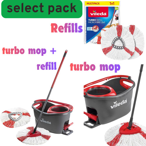 Vileda turbo microfibre mop - vileda,