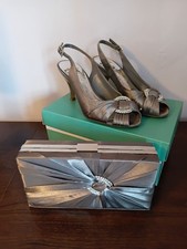 Clarks Silver Satin 'Sukie