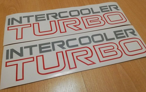 Side decals intercooler turbo - side,