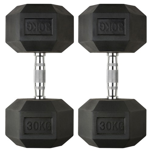 30kg hex dumbbells pair - dumbbells,