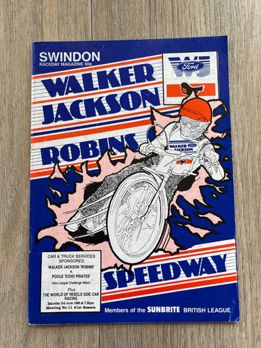 Swindon speedway programme - swindon, 3rd