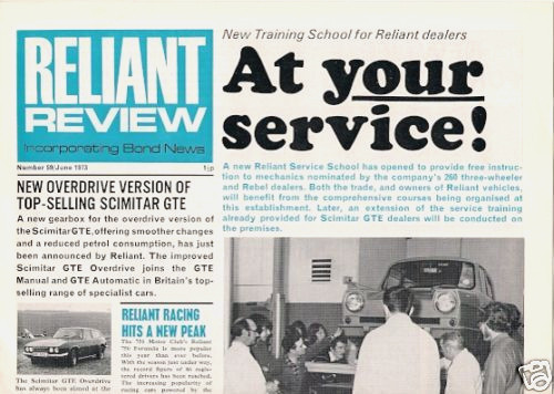 Reliant review june 1973 - review,