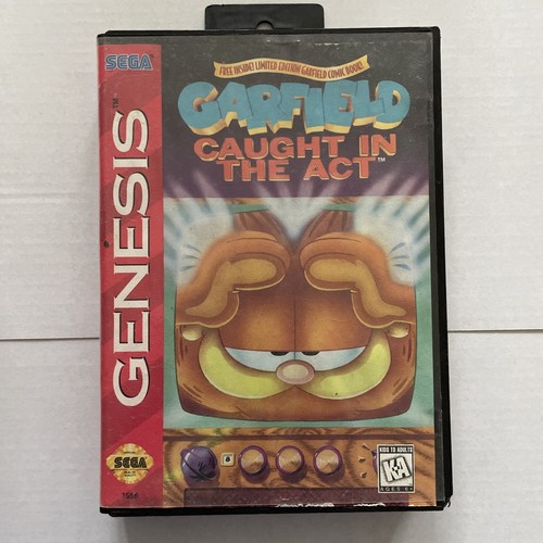 Garfield caught the act - caught, in