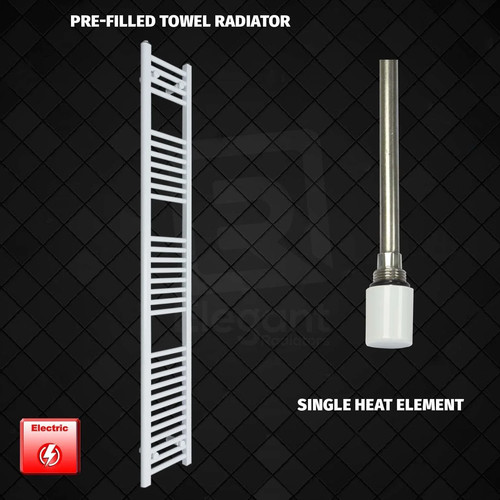 White electric heated towel - white,