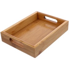 Breakfast Tray Bamboo Food Serving Tray Practical Snack Dessert Severing Tray
