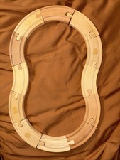 Lot of 12 Pcs Kidkraft Wooden Train Track 3.5” Curved-Compatible w/ BRIO Thomas