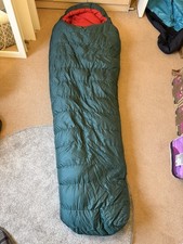 Rab Ascent 1100 Hydrophobic Down Sleeping Bag Green Great Condition