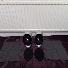 PAIR silver 100W speakers KEF