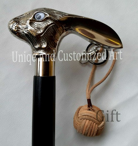 Handmade wooden walking cane - wooden,