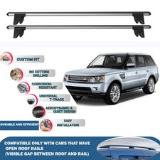 Roof Bars Cross Bars for Range Rover Sport L320 Suv 2005-2013 Lockable 2X Grey
