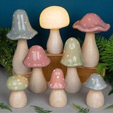 Shudehill Giftware Mushroom Glow Lamp White Design Different Shapes and Sizes