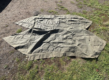 1980's VINTAGE BRITISH ARMY ISSUE 2-MAN CANVAS BIVOUAC BIVI PUP TENT CANVAS ONLY