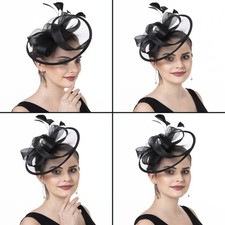 Elegant Prom Hat With Feather