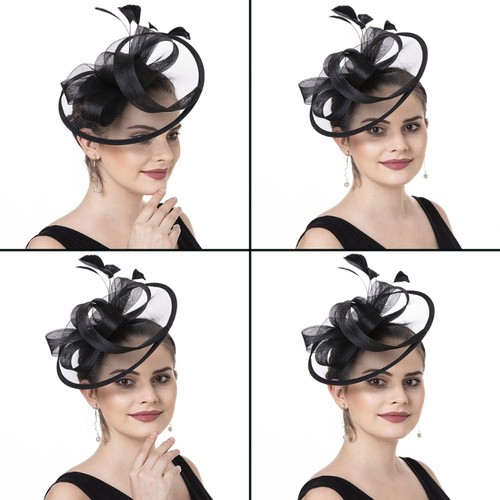 Elegant prom hat with - prom, feather