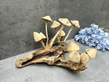 Hand Carved Wooden Mushroom