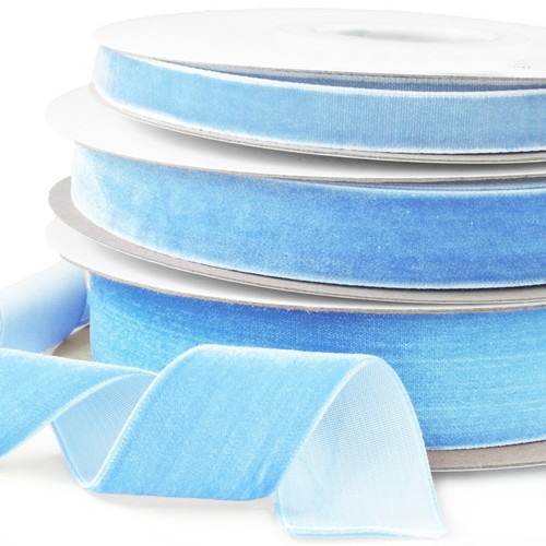 Beautiful light blue - blue, velvet