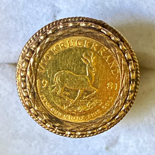 1981 kugerrand 22ct - 1/10, gold