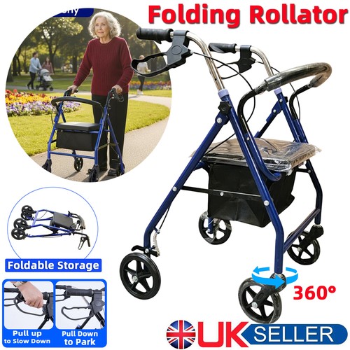 Foldable lightweight rollator - foldable,