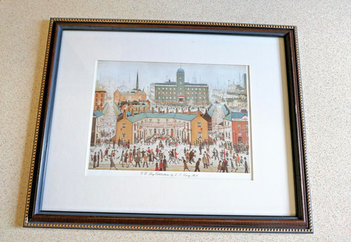 Lowry framed print ve - print, "ve