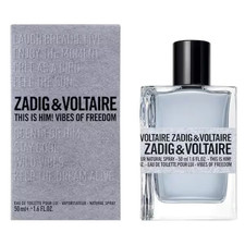 Men's Zadig Voltaire This Is Him! Vibes Of Freedom 50ml EDT Eau De Toilette New