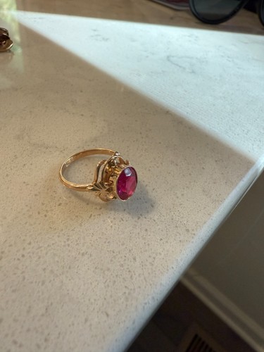Vintage soviet 583 14k - vintage, rose