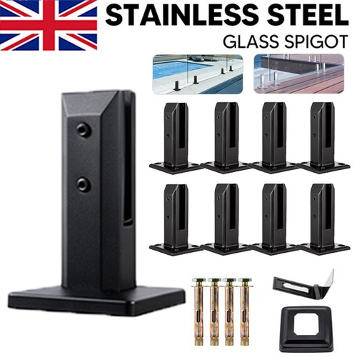 20x black glass spigots - glass,
