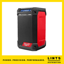 Milwaukee M12RCDAB+0 12V Radio & Charger Bare Unit - Black/Red