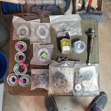 Vintage Antique New Old Stock Group Old Bicycle Parts Balloon Tire Etc Job Lot