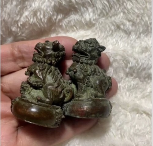 Antique japanese bronze foo - japanese,