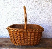 Vintage Woven Wicker Shopping