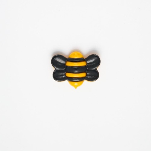Cute bee shank buttons - bee, 25mm