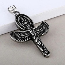 Vintage Style Winged Isis Ankh