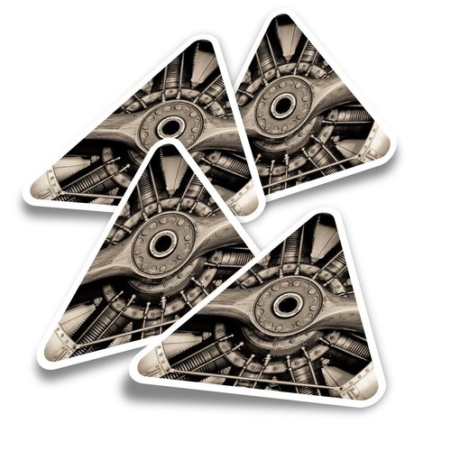 Triangle stickers vintage - triangle,