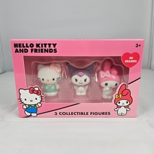 Hello Kitty And Friends 3D Collectible Erasers Hello Kitty, Kuromi And My Melody