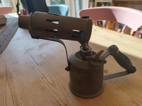 Vintage brass petrol - brass,