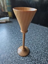Handcrafted wooden goblet