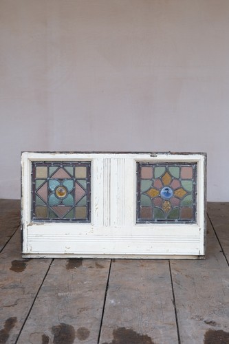 Stained glass transom window - transom,