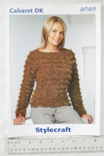 Vintage: Stylecraft 8086 sweater, Cabaret DK, 32-42 inch, 81-107 cm