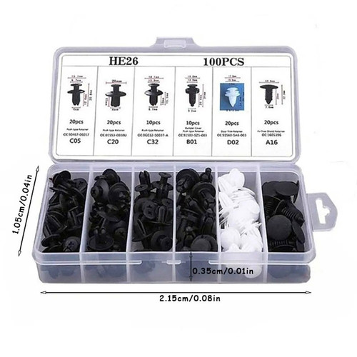 100pcs car push rivet - 100pcs,