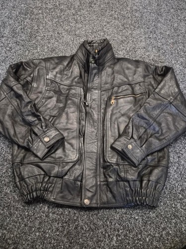 Vintage genuine leather bomber - genuine,