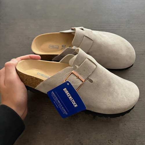 Birkenstock boston light grey - boston,
