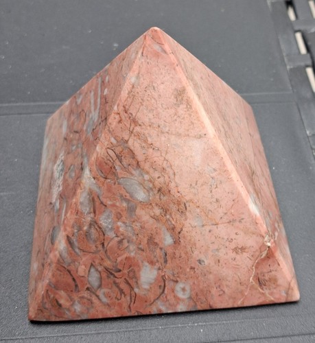 Polished stone pyramid - polished,