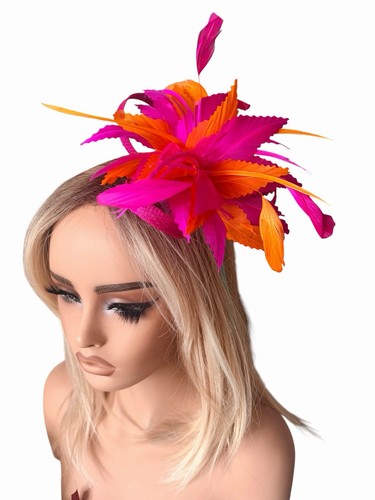 Fuchsia pink and orange - pink,