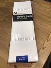 Vintage pair of flat white bedsheets 90x100 inches unused in original packaging