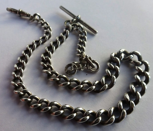 Antique solid silver pocket - solid,