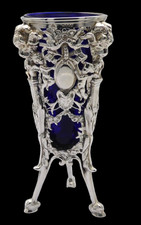 STUNNING SOLID SILVER VASE