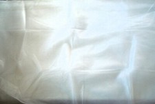 White Tulle Sheer Fabric Crafts Wedding Sewing 3.3 Yard Piece X WOF