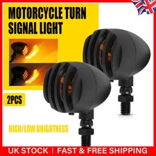 2x Motorcycle Motorbike Indicators Bike Turn Signal Light Bullet Bulb Universal
