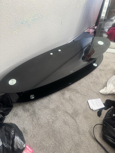 Techlink black glass oval - glass, free