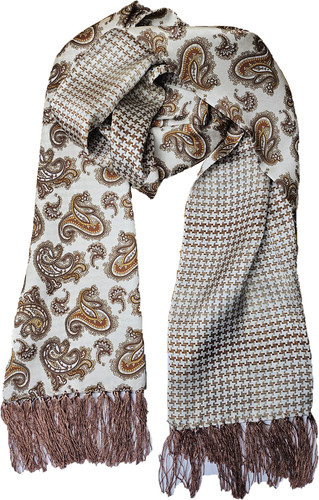 Tootal mocha paisley - mocha, print